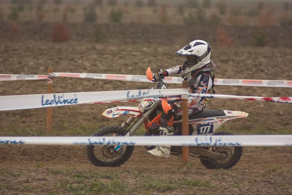 Gavello Italy March 2020 Enduro Race Countryside — Stock Photo, Image