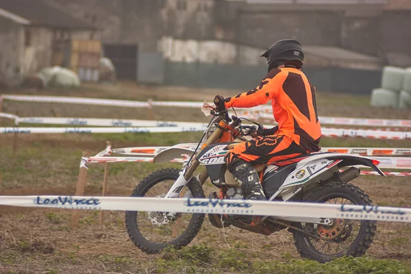 Gavello Italië Maart 2020 Enduro Race Het Platteland — Stockfoto