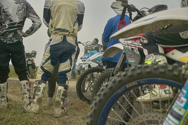 Gavello Itálie March 2020 Enduro Závod Venkově — Stock fotografie