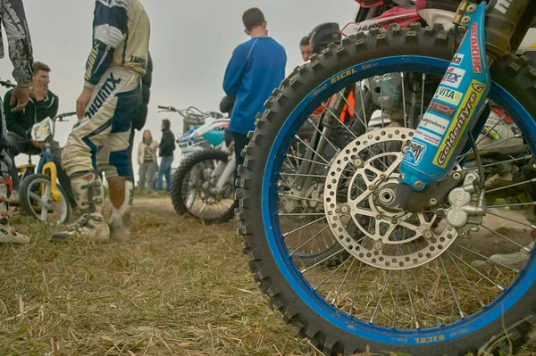 Gavello Italia Marzo 2020 Enduro Race Countryside —  Fotos de Stock