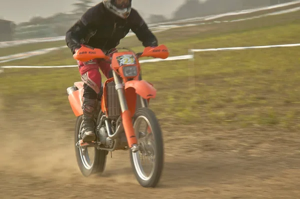 Gavello Italy March 2020 Enduro Race Countryside — 图库照片