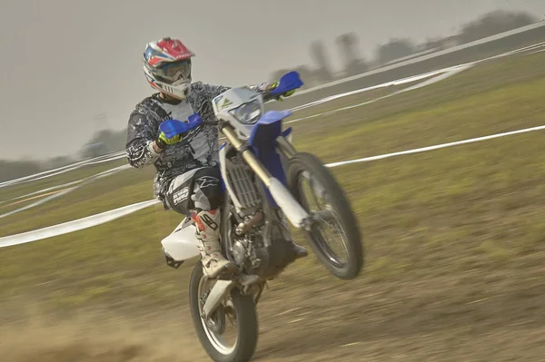 Gavello Italy March 2020 Enduro Race Countryside — 图库照片