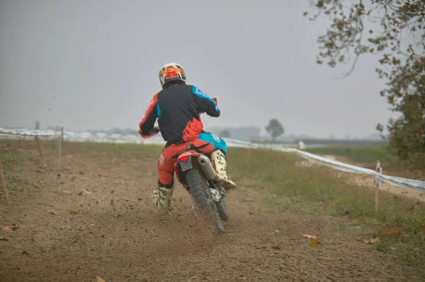 Gavello Italy March 2020 Enduro Race Countryside — Stock Photo, Image