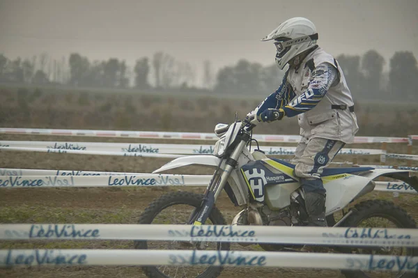 Gavello Italien Mars 2020 Enduro Race Landet — Stockfoto