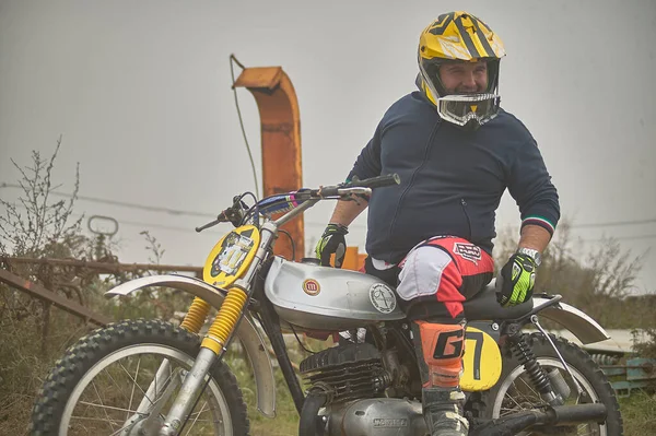 Gavello Italy March 2020 Enduro Race Countryside — 스톡 사진