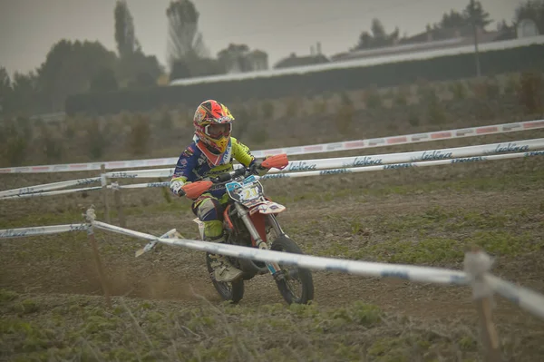 Gavello Itália Março 2020 Corrida Enduro Campo — Fotografia de Stock