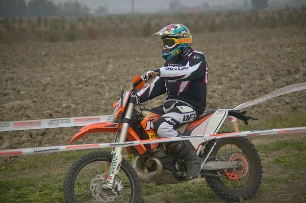 Gavello Italien Mars 2020 Enduro Race Landet — Stockfoto