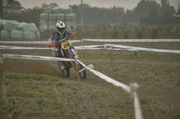 Gavello Italy March 2020 Enduro Race Countryside — 图库照片