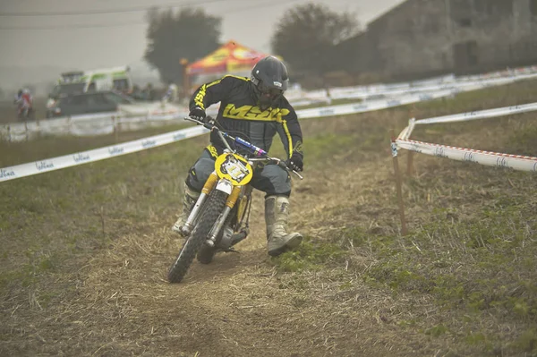 Gavello Itália Março 2020 Corrida Enduro Campo — Fotografia de Stock