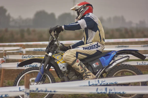 Gavello Italy March 2020 Enduro Race Countryside — Stock Photo, Image