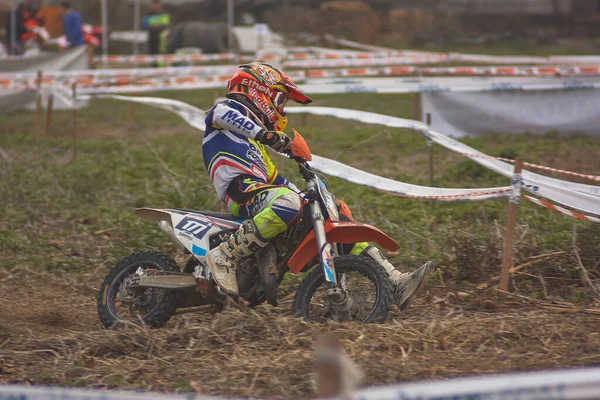 Gavello Italia Marzo 2020 Enduro Race Countryside — Foto de Stock