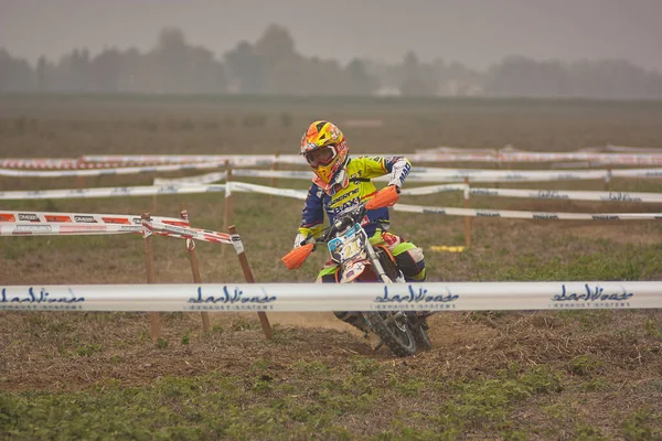 Gavello Itália Março 2020 Corrida Enduro Campo — Fotografia de Stock