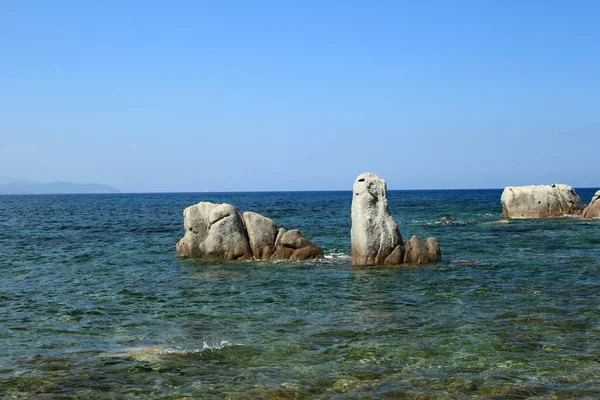 Сардинский Природный Ландшафт Береговая Линия Южном Побережье Италии — стоковое фото
