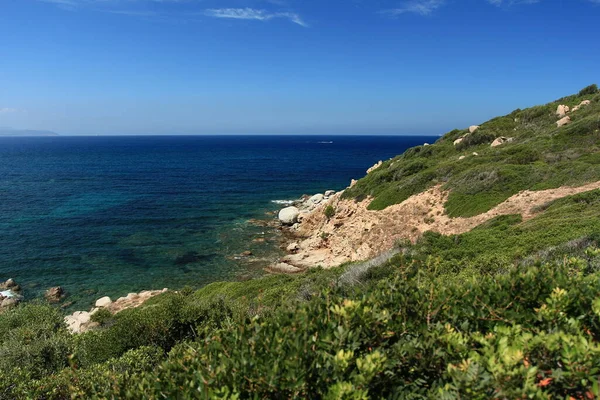 Sardinian Natural Landscape Coastline Southern Coast Italy — Stock Photo, Image