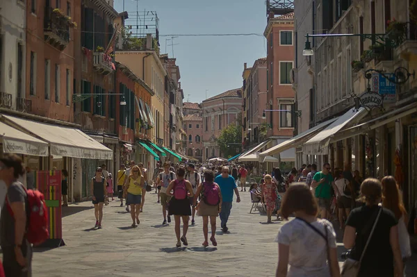 Venecia Italia Marzo 2019 Vista Una Calle Venecia — Foto de Stock