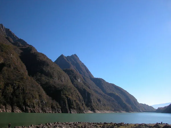 Prachtig Landschap Dolomieten Met Bergen Meer Natuur — Stockfoto