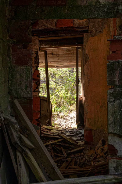 Rovine Abbandonate Sulle Dolomiti Antico Edificio Abandone Dall Esterno — Foto Stock