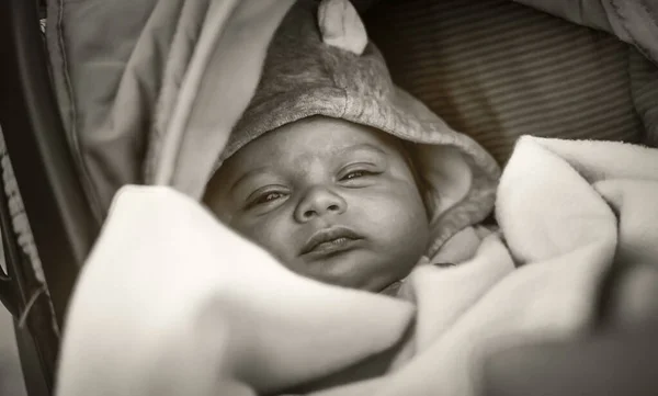 Mignon Nouveau Ne Dort Dans Le Lit Bebe Image En Noir Et Blanc Enfance Portrait Stock Photo Mignon Nouveau Ne Dort Dans Le Lit Bebe Image En Noir Et Blanc Enfance Portrait Stock Photo