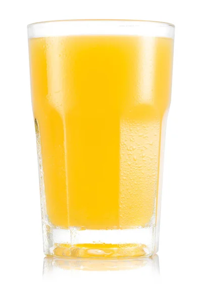 Orange, Ananassaft im Glas — Stockfoto