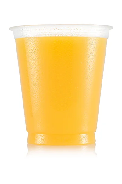Plastik bardak portakal, ananas suyu