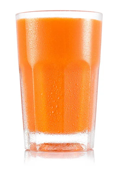 Succo di carota in vetro — Foto Stock