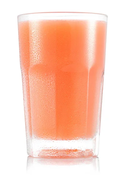 Грейпфрутовый сок в стекле — стоковое фото
