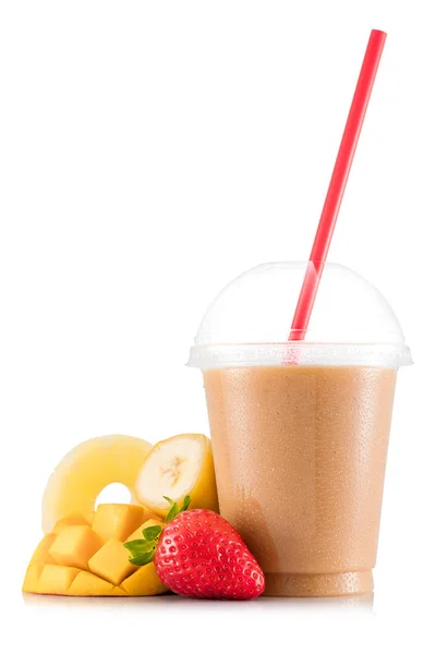 Plastik kap içinde multifruit güler yüzlü