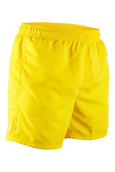Pantaloncini gialli da uomo per nuotare — Foto Stock