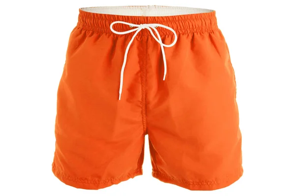 Pantalones cortos de hombre naranja para nadar — Foto de Stock