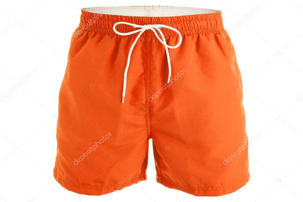 Orange men shorts for swimming