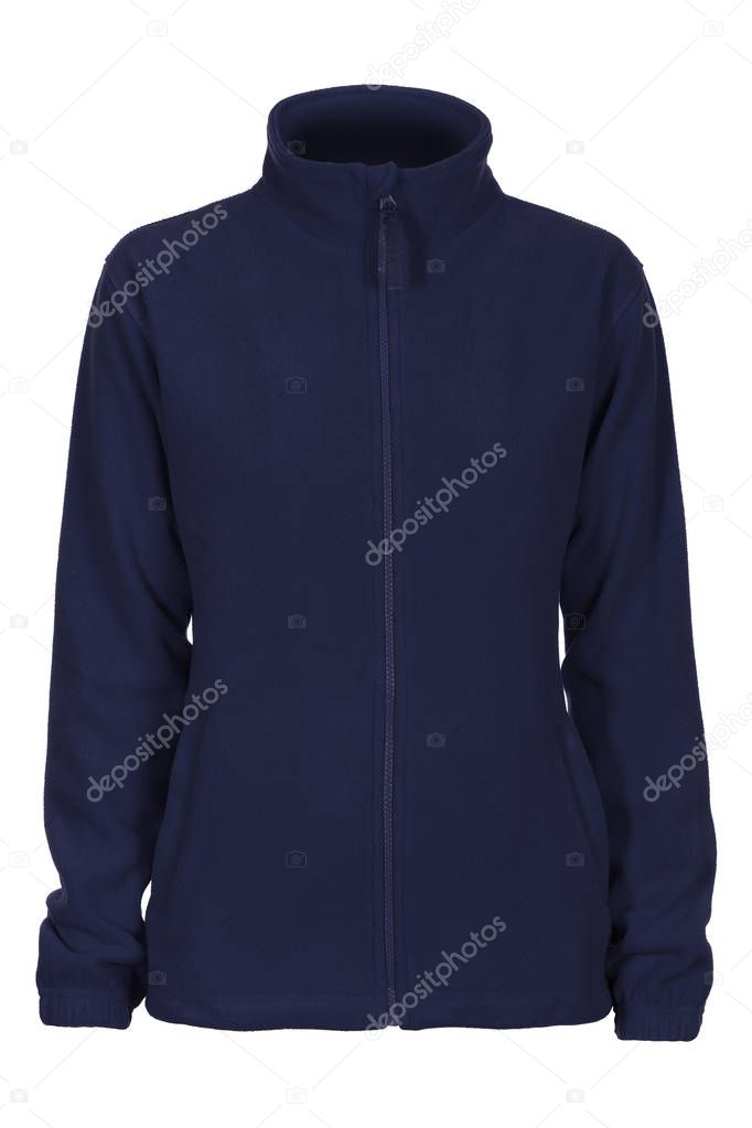 Blue sweatshirt fleece for woman