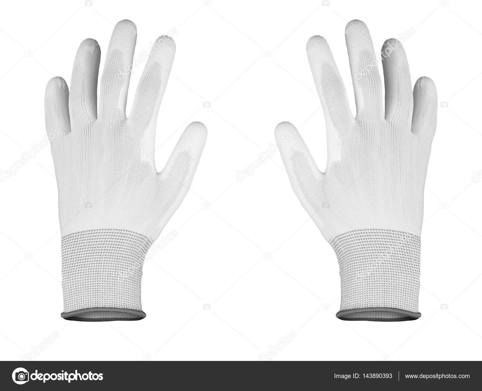 gray cotton gloves