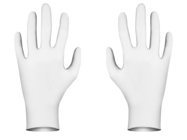 Beyaz lastik eldiven