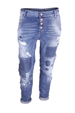 Blue ripped skinny jeans clipart