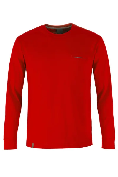 Červený dlouhý rukáv tričko — Stock fotografie