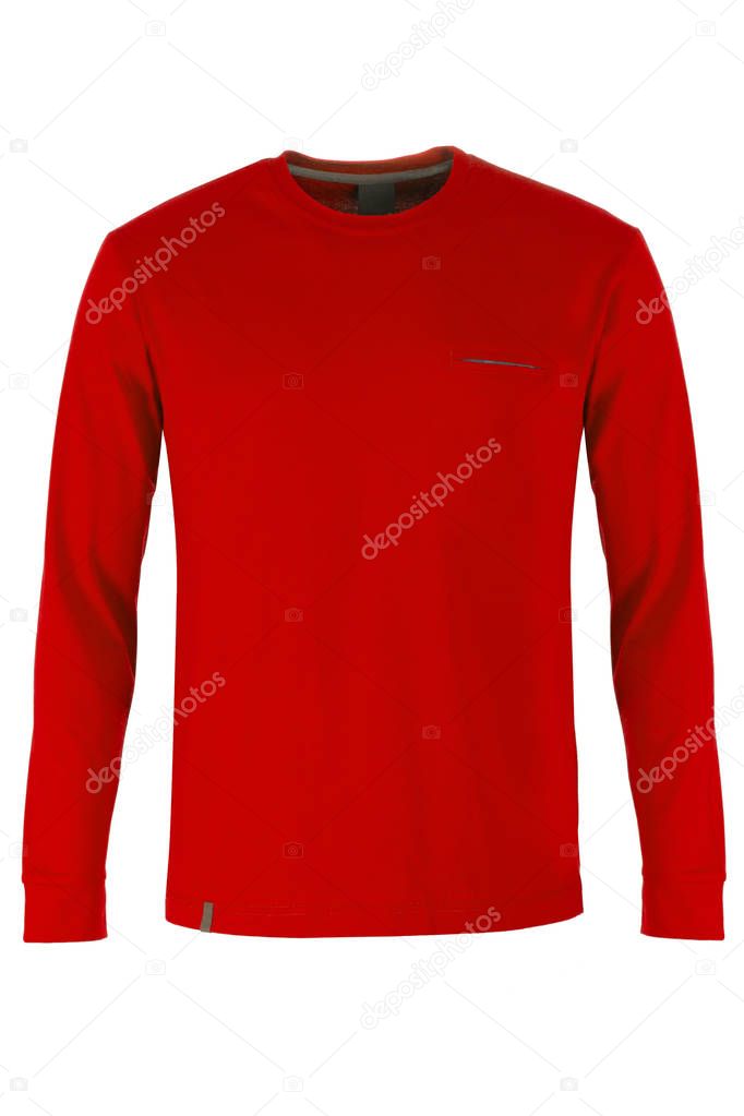 Red long sleeve t-shirt