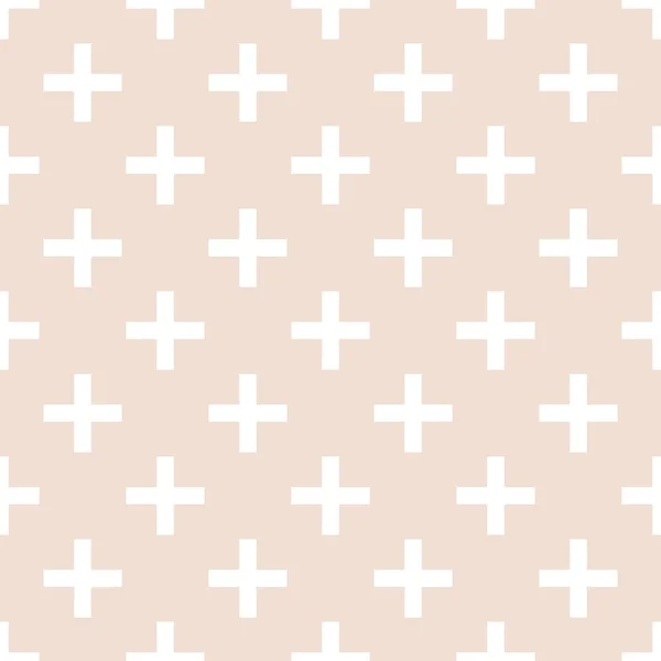 Cruz de azulejo más pastel vector patrón — Vector de stock