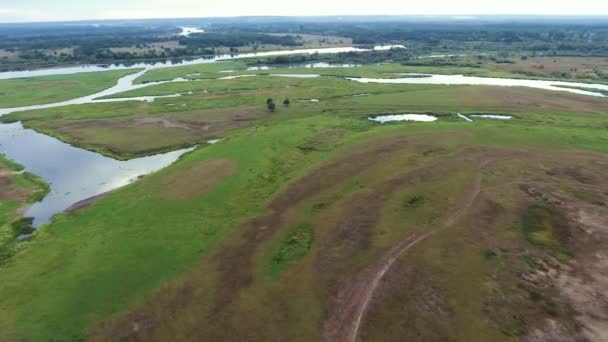 ヨーロッパの田舎 360 空中ドローン ショットで 4 k ポーランド — ストック動画