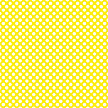 Sarı arkaplanda beyaz benekli döşeme vektör deseni