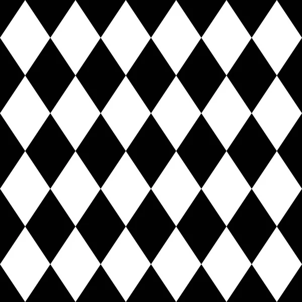 Kakel svart och vit bakgrund eller vektor mönster — Stock vektor