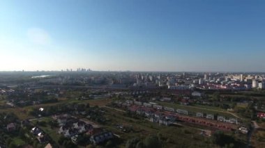 Yukarıdan Varşova varoşlarda görüntülemek