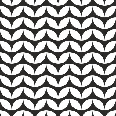 Kiremit örgü vektör modeli siyah ve beyaz