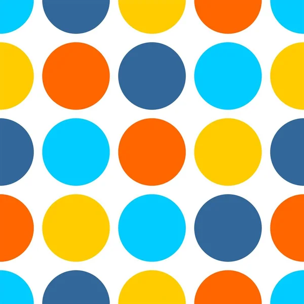 Patrón de vectores de azulejos con puntos sobre fondo blanco — Vector de stock