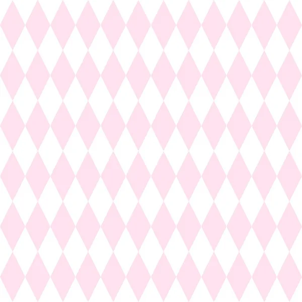 Geruite tegel vector patroon of roze en witte achtergrond — Stockvector