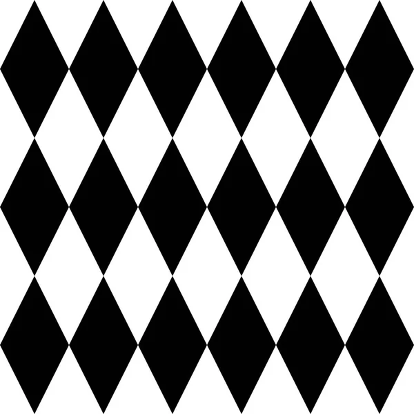 Black and white tile vector pattern — Stock Vector
