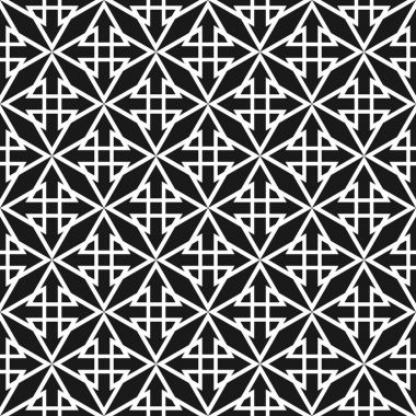 Döşeme siyah ve beyaz vektör deseni