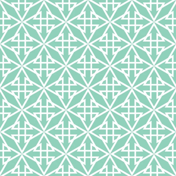 Kakel Pastell grön och vit vektor mönster — Stock vektor