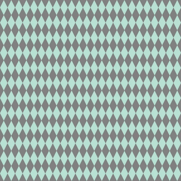 Tegel vector patroon of mint groene en grijze achtergrond — Stockvector