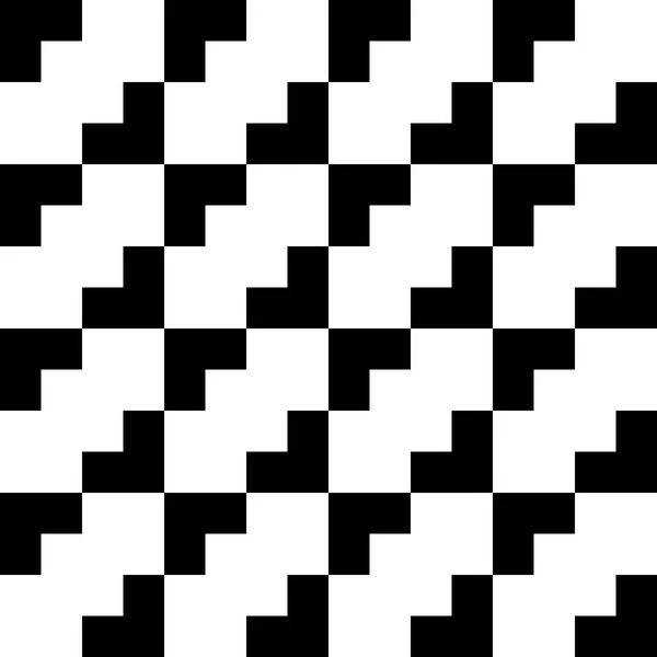 Carrelage motif vectoriel noir et blanc — Image vectorielle