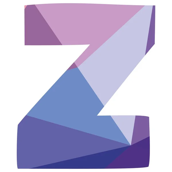 Z lettre vectorielle isolée sur fond blanc illustration — Image vectorielle